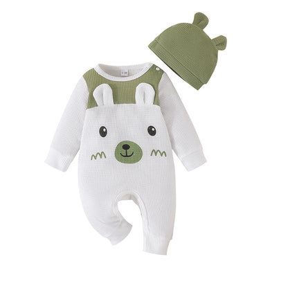 Long Sleeve Jumpsuit Hat Jumpsuit Children's Clothing