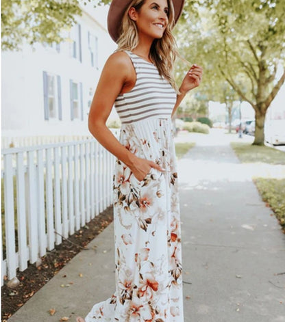 Summer Women's Printed Long Dress