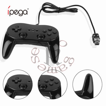 White/Black/pink Classic Wired Game Controller Gaming Pro Remote Game Controller Gamepad For Nintendo Wii