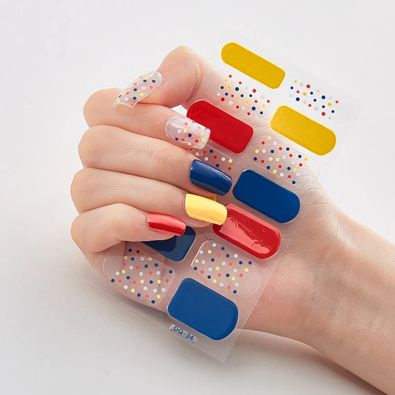 Full Cover Nail Stickers Designer Nail Decals Fashion Five Sorts 0f Nail Stickers  Nail Sticker set Nail Decoration Nail Strips