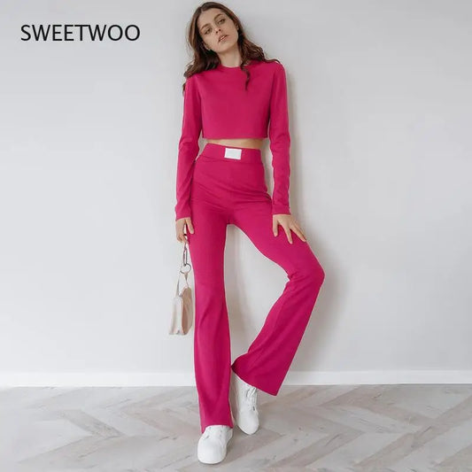 Casual sports long-sleeved trousers suit new women's track suit suit sportswear jogging clothing ladies 2-piece set