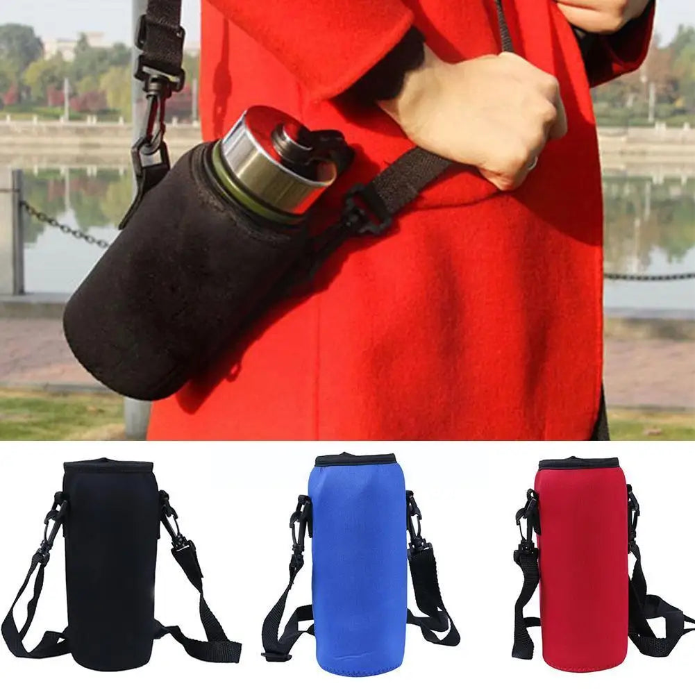 750ml Sports Bottle Cover Cooler Bag Cup Neoprene Water Sleeve Bag Cup Cover Oblique Back Hold