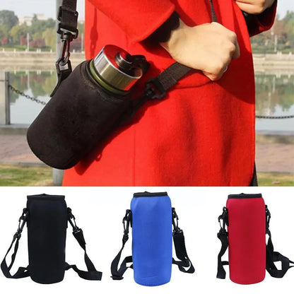 750ml Sports Bottle Cover Cooler Bag Cup Neoprene Water Sleeve Bag Cup Cover Oblique Back Hold