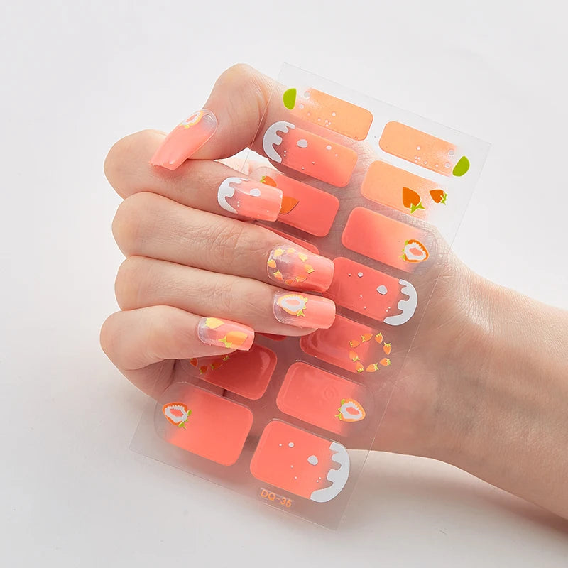 Full Cover Nail Stickers Designer Nail Decals Fashion Five Sorts 0f Nail Stickers  Nail Sticker set Nail Decoration Nail Strips