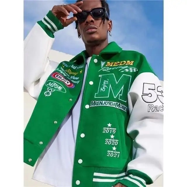 Baseball Uniform jacket new trendy brand hit color autumn jacket retro Y2K men and women Fashion Women's bomber jacket