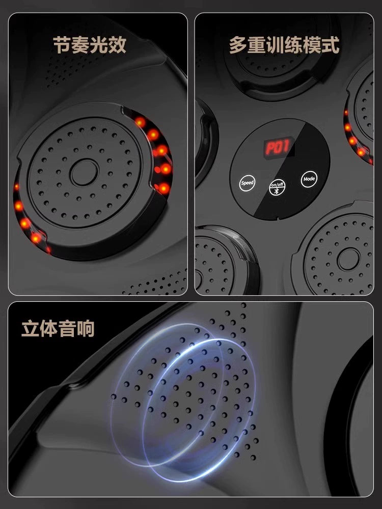 Intelligent Music Boxing Machine Sanda Reaction Training Wall Target Children Adult Home Use Fight Shield Target Digital Boxing Machine