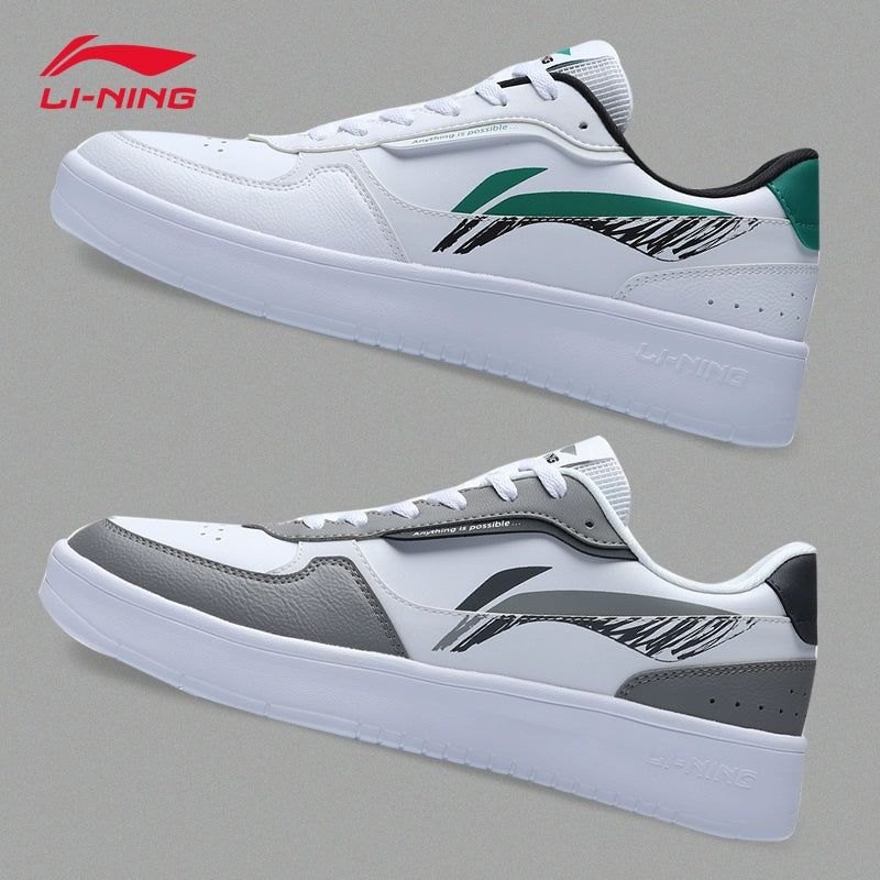 Li Ning Spring Men Thick Sole Low Ankle Sports Board Shoes