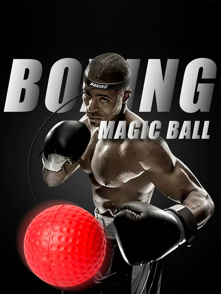 Head-Mounted Boxing Ball Fight Training Equipment Reaction Ball Empty Strike Dodge Speed Ball Children Workout Elastic Decompression