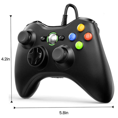 Xbox 360 Wired Controller USB Remote Gamepad PC Gaming Control Windows 7/8/10/11 Joystick Video Game Console Accessories Joypad