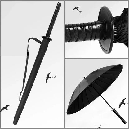 Simple Samurai Umbrella Japanese Umbrella Katana Chinese Household Straight Rod Umbrella Man Gift Windproof Designer Corporation