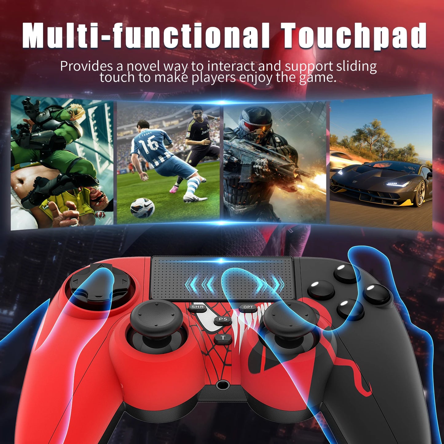 Wired/Wireless Controller For Sony PS3/PS4 Touch Joystick 3D Game Operator Console Anti slip Retro Gaming Accessories