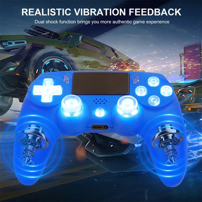 Wireless Controller Dual Vibration RGB Light Bluetooth Gamepad For PS4 PS3 Game Console PC Joystick WIN 7 8 10