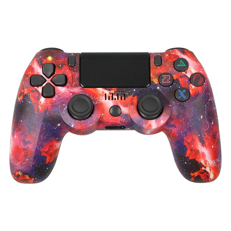 Colorful Gamepad Remote Control for PS4 Slim Pro Console Bluetooth Wireless Double Motor Six Axis Gyro Game Controller PC Steam