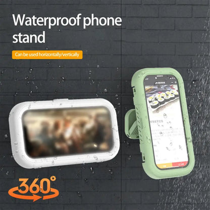 Creative Mobile Phone Box Waterproof Shower Phone Case 360-Degree Rotation Phone Storage Retractable Bathroom Phone Case