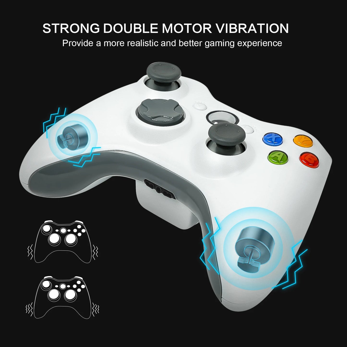 PC Gamepad For Xbox 360 2.4G Wireless Game Controller Gaming Remote Joystick 3D Rocker Game Handle Tools Parts