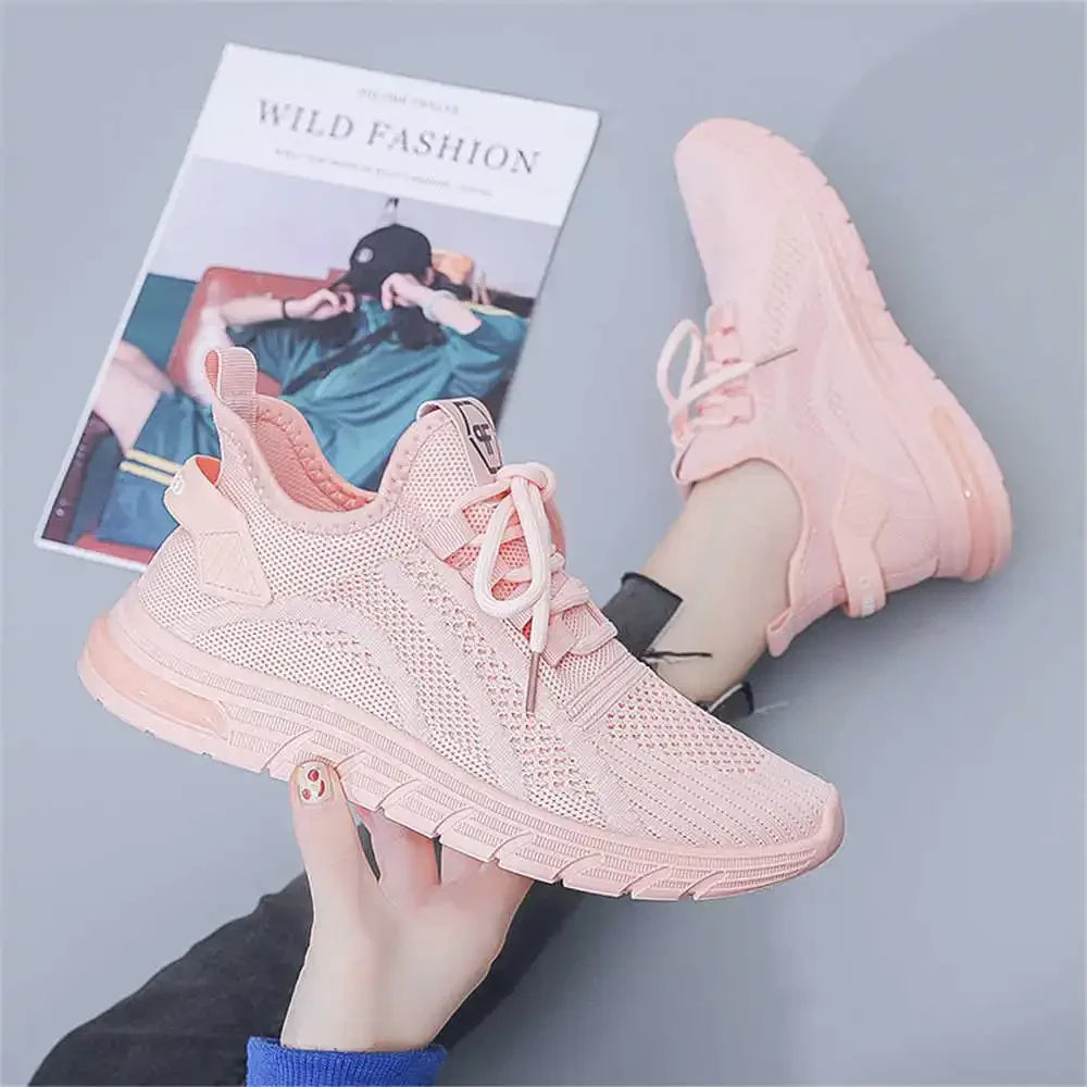 39-40 Lace-up Womens Sneakers For Ladies Vulcanize White Sports Street Shoes Tenisse Tenni Cuddly Genuine Brand Expensive