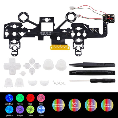 For PS4 DIY LED Wireless Game Controller Light Board Parts Set Game Accessories