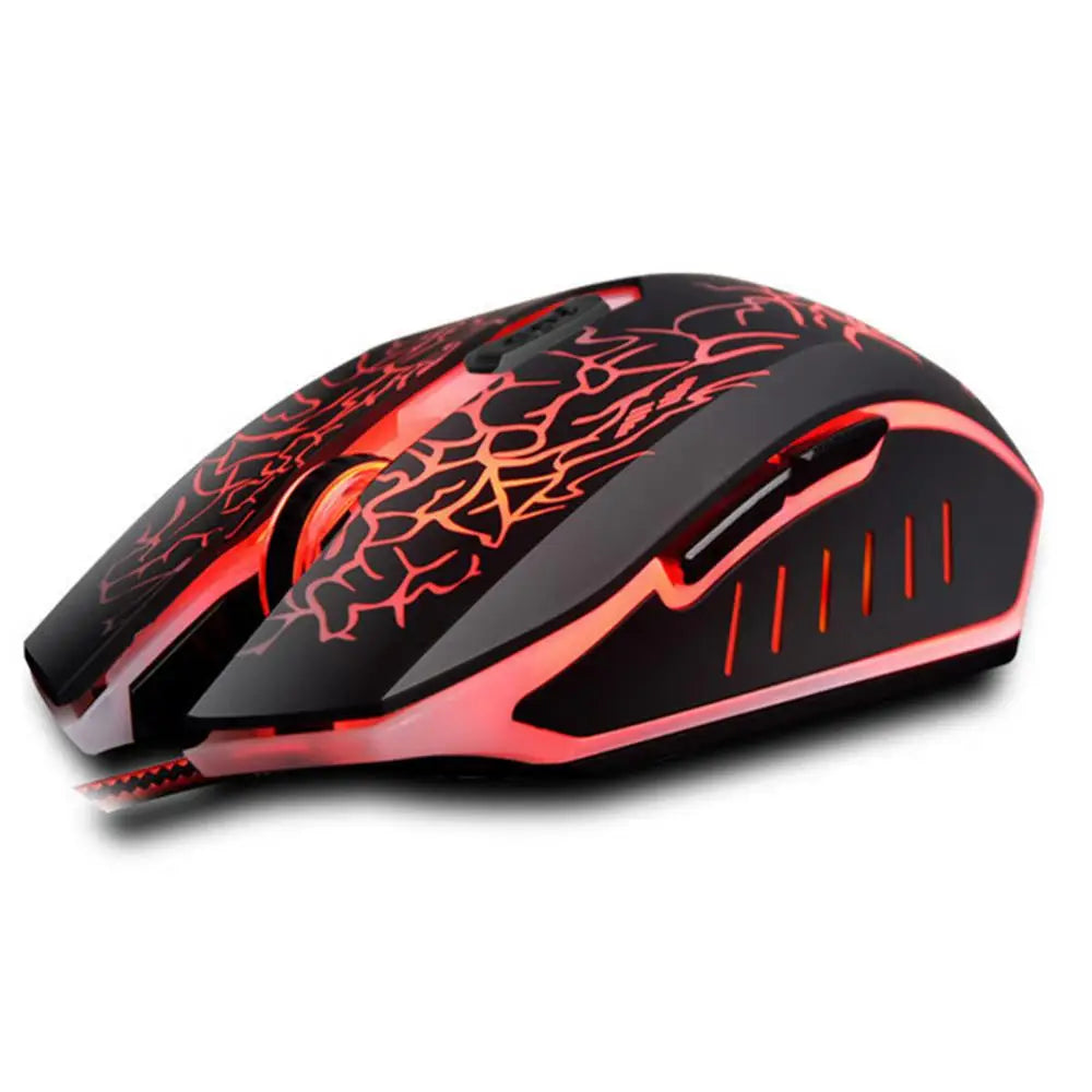 Colorful LED Computer Gaming Mouse Professional Ultra-precise For Dota 2 LOL Gamer Mouse Ergonomic 2400 DPI USB Wired Mouse