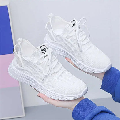 39-40 Lace-up Womens Sneakers For Ladies Vulcanize White Sports Street Shoes Tenisse Tenni Cuddly Genuine Brand Expensive