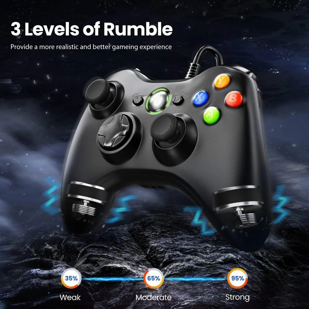 Xbox 360 Wired Controller USB Remote Gamepad PC Gaming Control Windows 7/8/10/11 Joystick Video Game Console Accessories Joypad