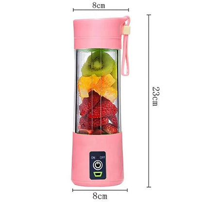 Fruit Juicier Cup Squeezer Mixer Machine Mini Portable USB Chargeable Household