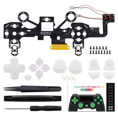 For PS4 DIY LED Wireless Game Controller Light Board Parts Set Game Accessories