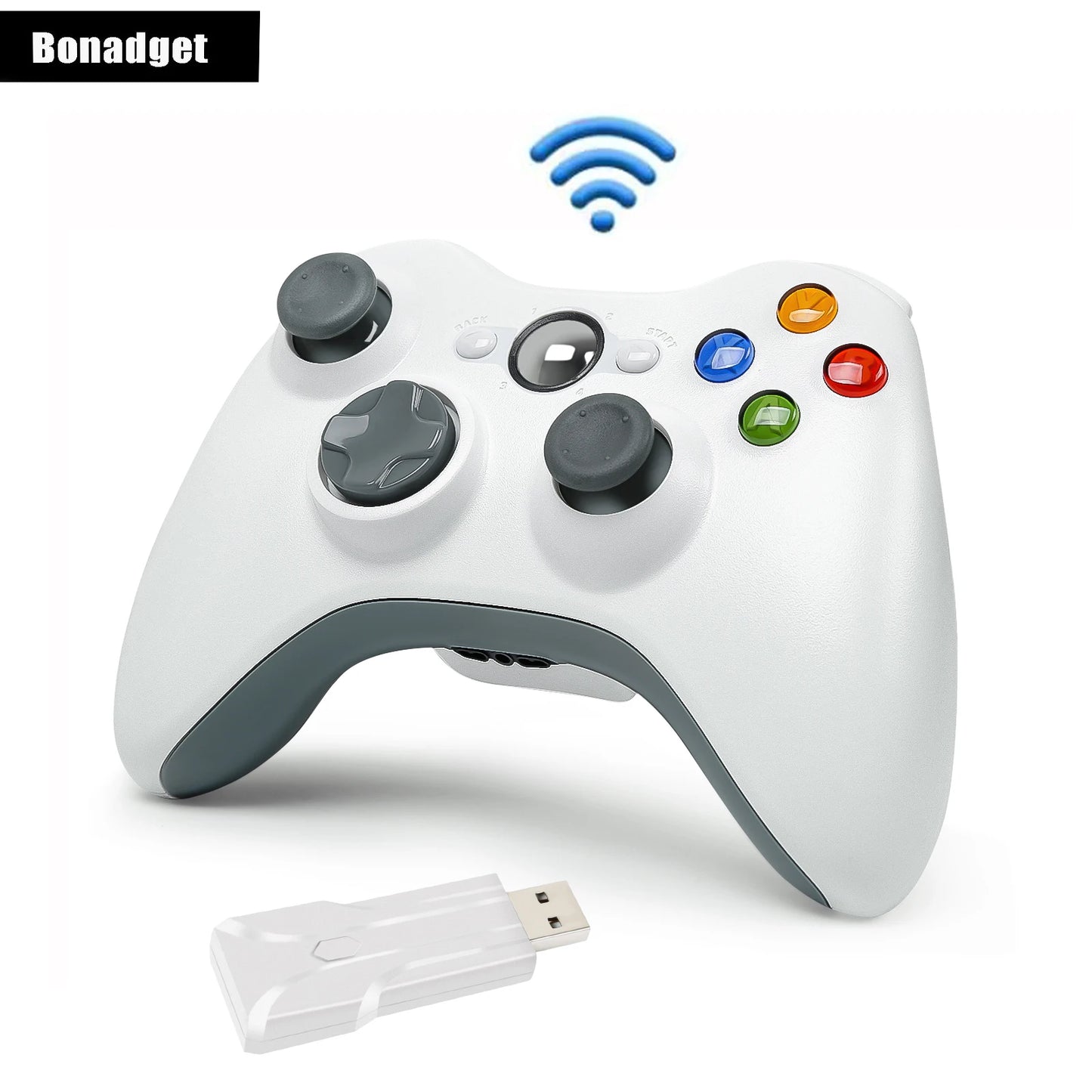 For Xbox 360/PC Gamepad 2.4G Wireless Game Controller Gaming Remote Joystick 3D Rocker Game Handle Tools Parts